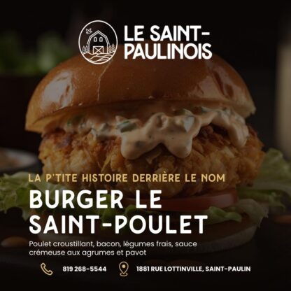Chèque-cadeau de 25 $ - Restaurant Le St-Paulinois