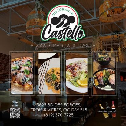 Chèque-cadeau 50 $-Restaurant Castello Trois-Rivières - Image 3
